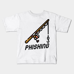 Phishing - Funny Hacker Hacking Kids T-Shirt